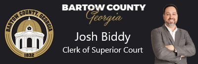 Bartow County Georgia, Josh Biddy, Clerk of Superior Court