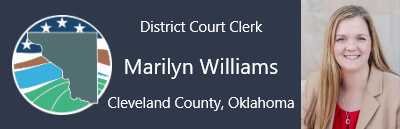 District Court Clerk, Marilyn Williams, Cleveland County Oklahoma
