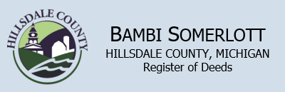 Bambi Somerlott, Hillsdale County Michigan, Register of Deeds