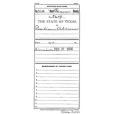 Cameron District Courts - Book: Criminal Cases Volume: 2619B Page: 1