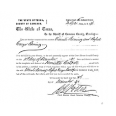 Cameron District Courts - Book: CASE FILES Volume: 1001 Page: 2