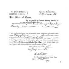 Cameron District Courts - Book: CASE FILES Volume: 1001 Page: 4