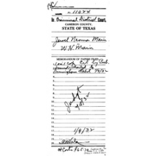 Cameron District Courts - Book: CASE FILES Volume: 11024 Page: 1