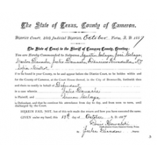 Cameron District Courts - Book: CASE FILES Volume: 1501 Page: 4