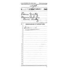 Cameron District Courts - Book: CASE FILES Volume: 2768 Page: 1