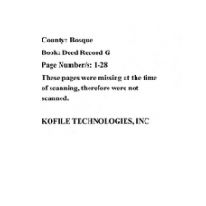 Bosque - Book: Deed Records Volume: G Page: 1