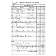 Fort Bend District Clerk - Book: Attorneys Receipts for Papers Volume: 1937-1959 Page: 46