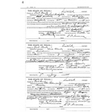 Fort Bend District Clerk - Book: Declaration Record Volume: 1 Page: 6