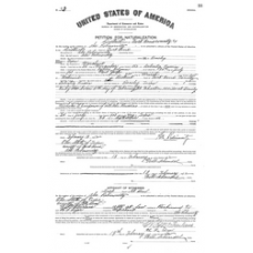 Fort Bend District Clerk - Book: Petition for Naturalization Volume: 1906-1913 Page: 33