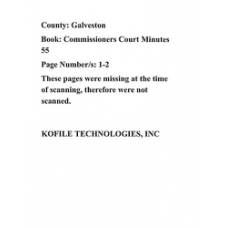 Galveston - Book: Commissioner Court Minutes Volume: 55 Page: 2-Jan